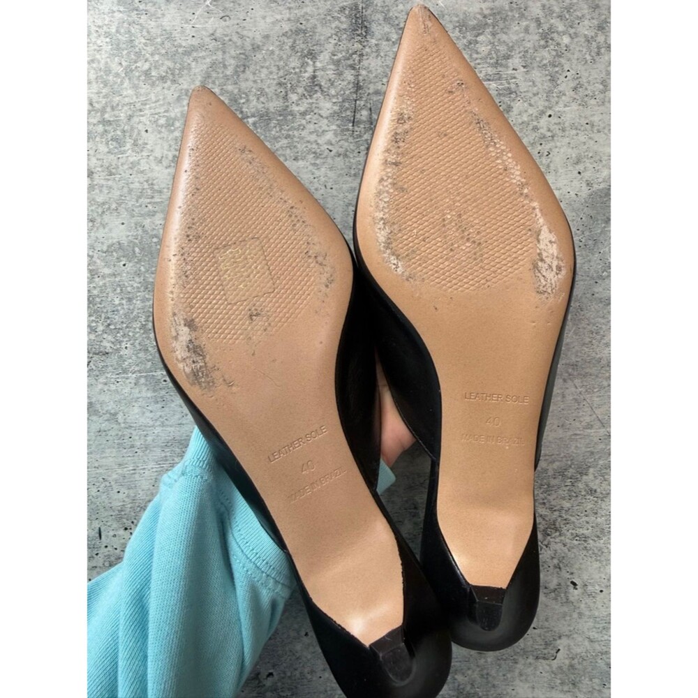 Maeve Black Gold Heart Mules 40 - Picture 4 of 7